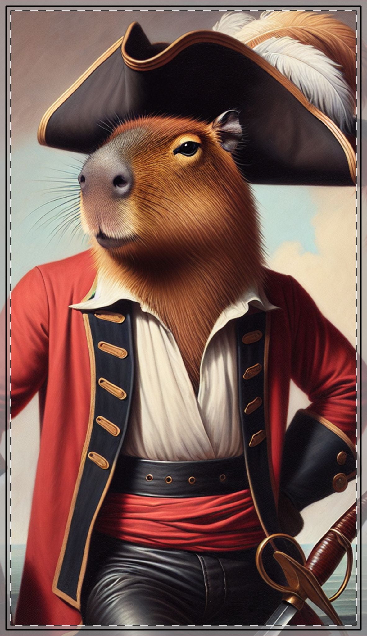 Captain Capybara Tablecloth
