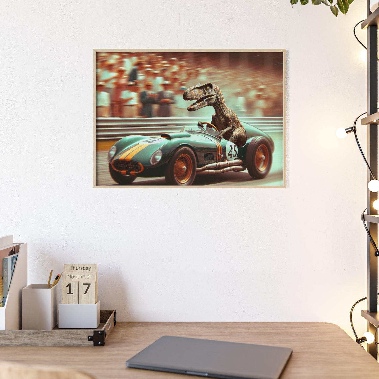 Framed Velocity Raptor Poster