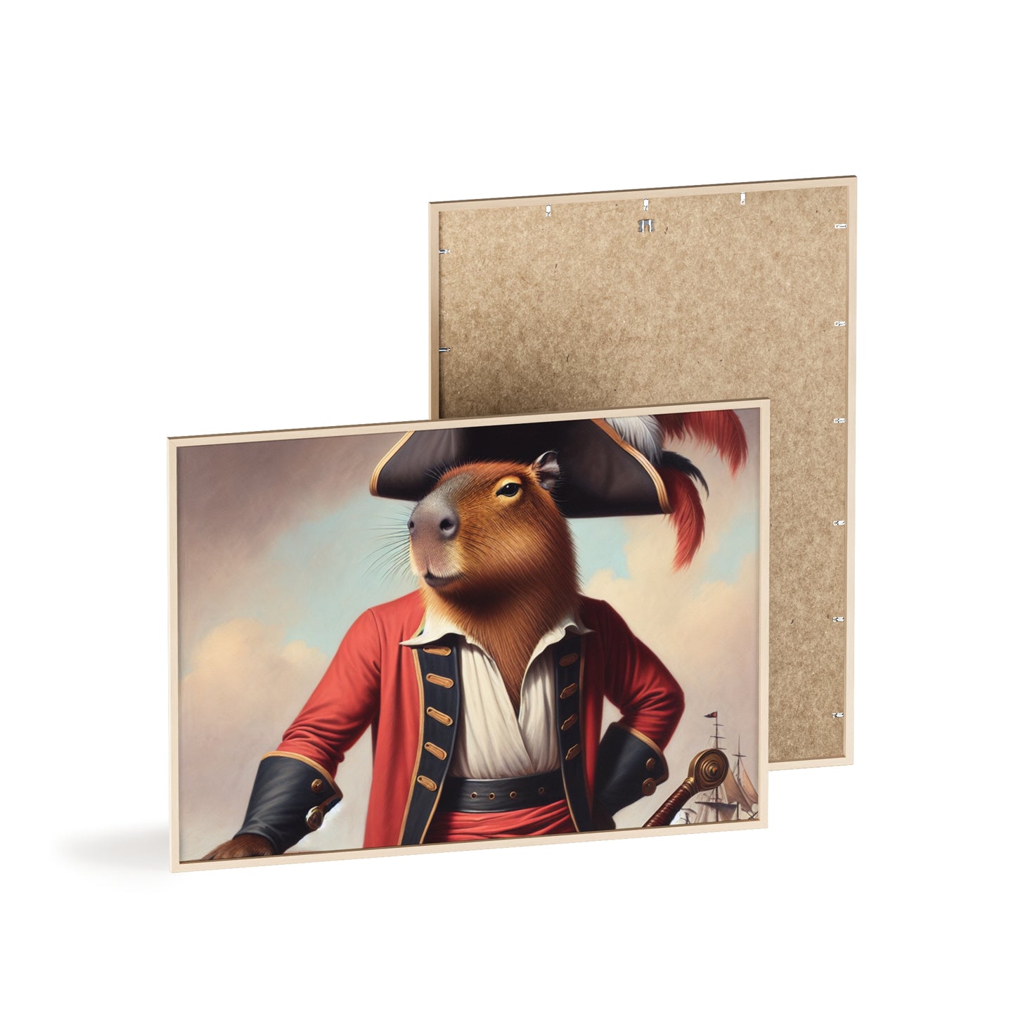 Framed Captain Capybara Poster