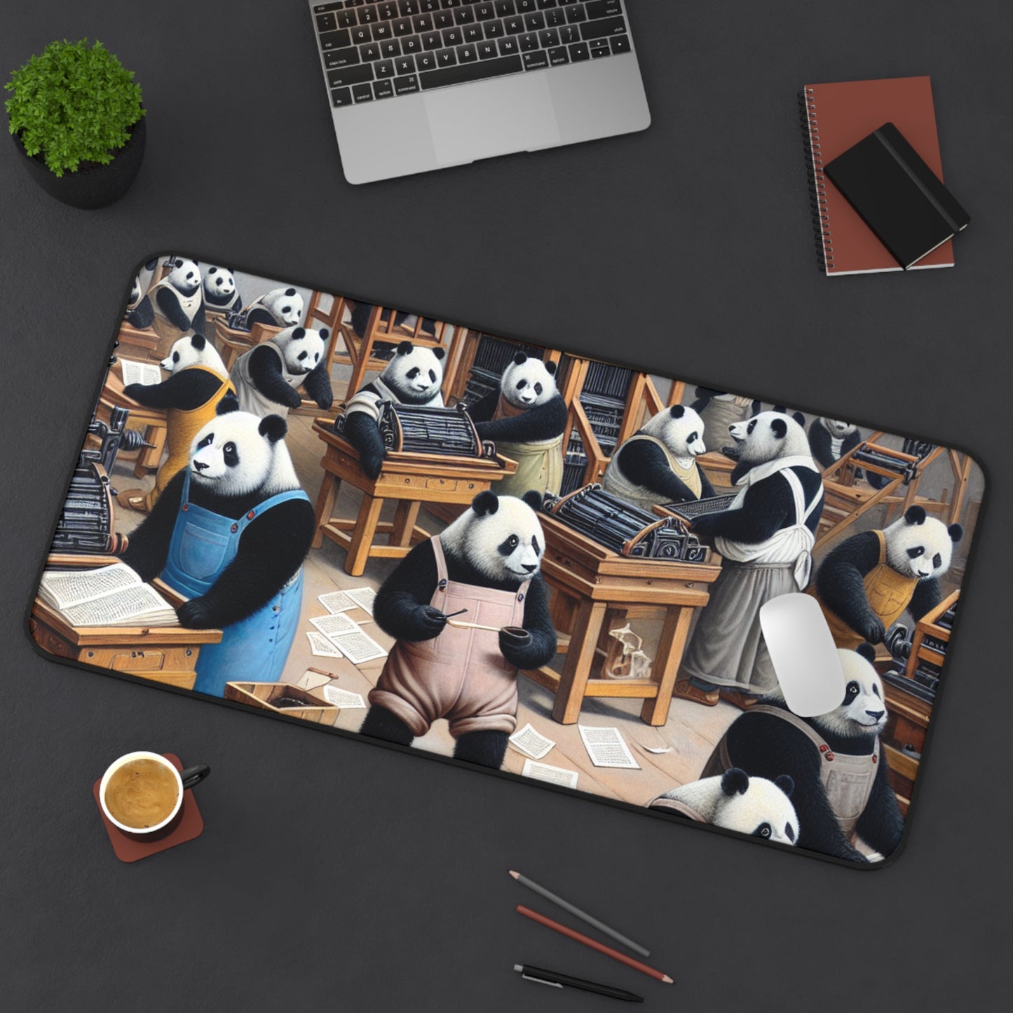 Printing Pandamonium Desk Mat