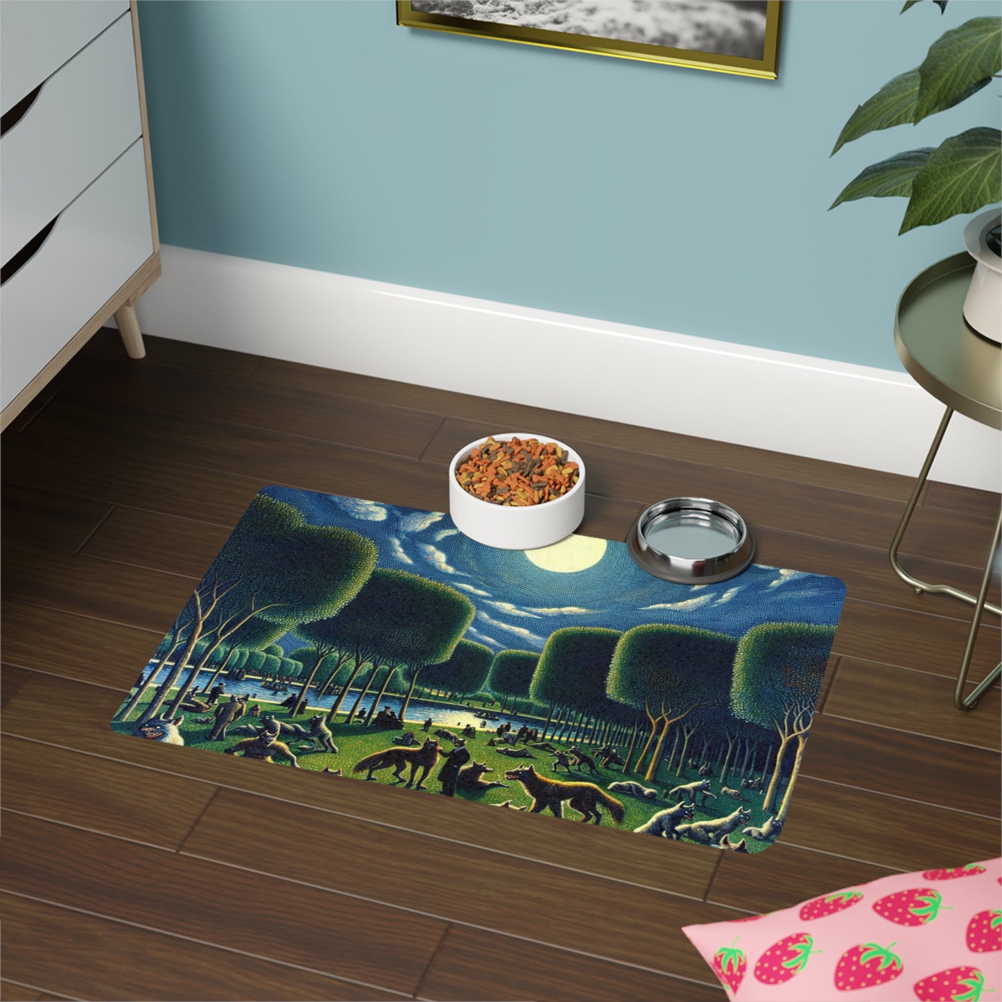 Werewolves at the Waterfront Pet Food Mat