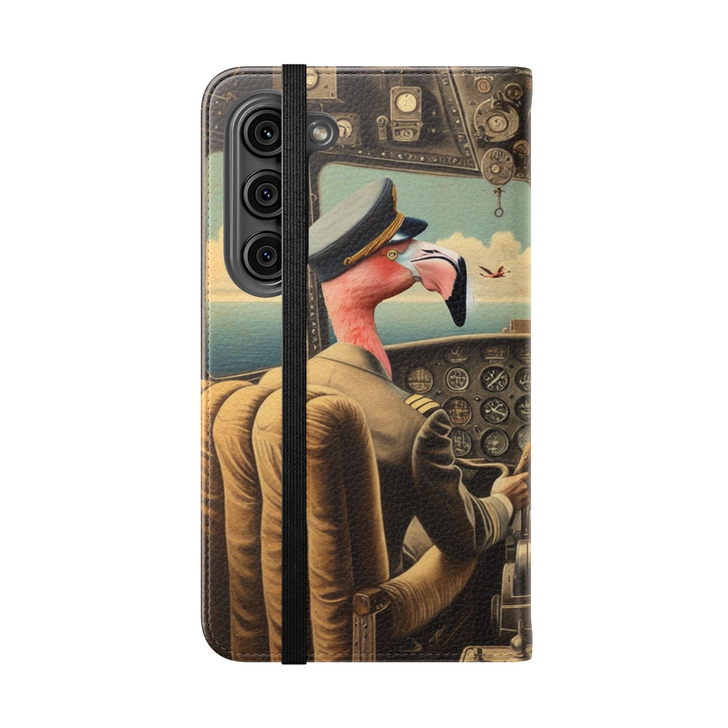 Flamingo Flight Deck Flip Case - iPhone/Galaxy