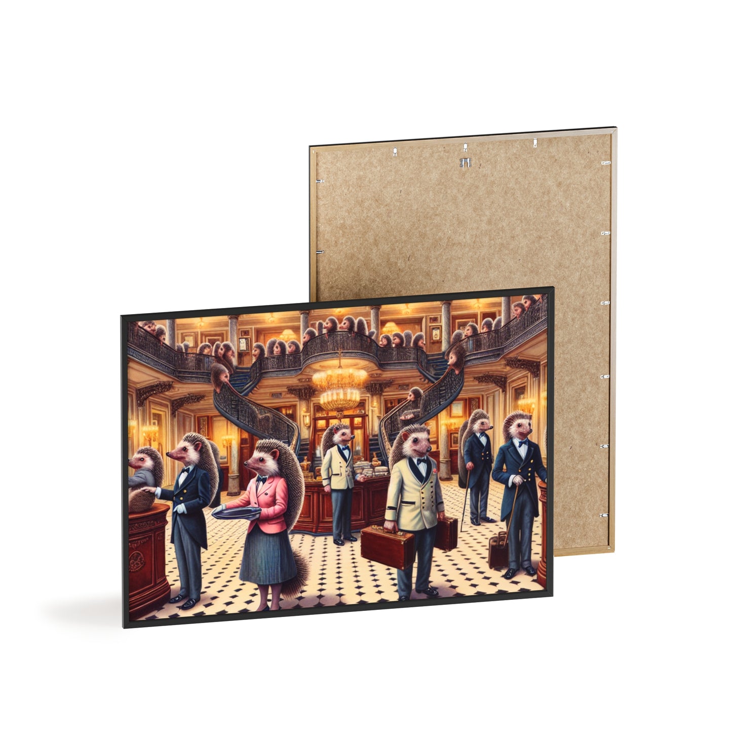 Framed Hedgehog Hotel Poster