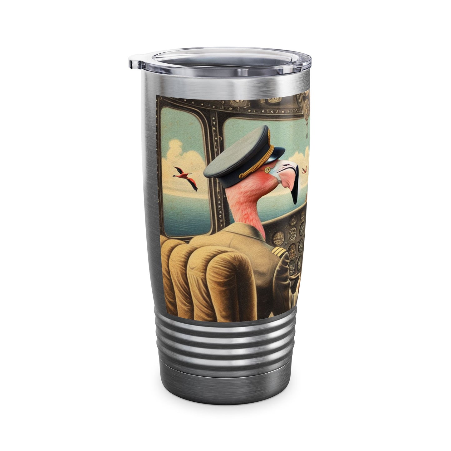 Flamingo Flight Deck Ringneck Tumbler | 20oz