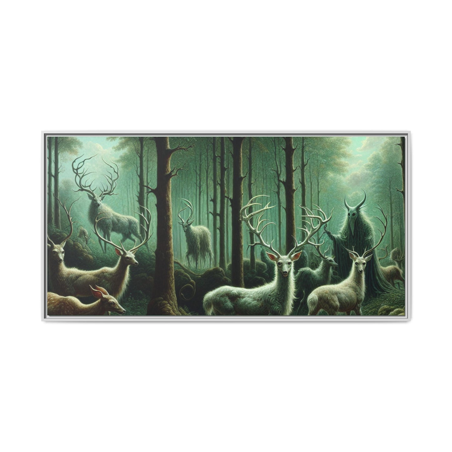 Wendigo Shepherd Canvas, Framed (Multi-color)