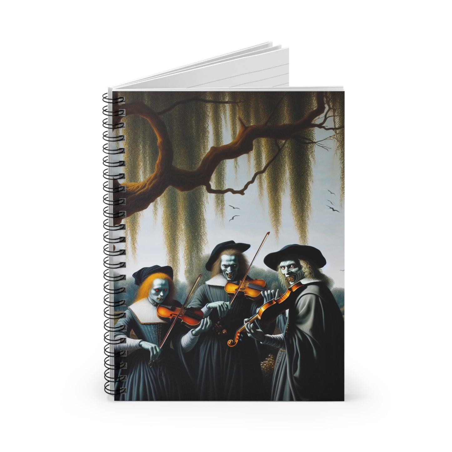 Vermeer's Vampire Violinists Spiral Notebook