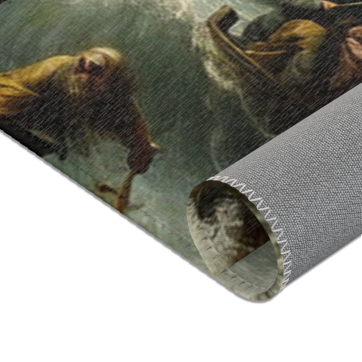 Cthulhu in the Storm Area Rug - HORIZONTAL