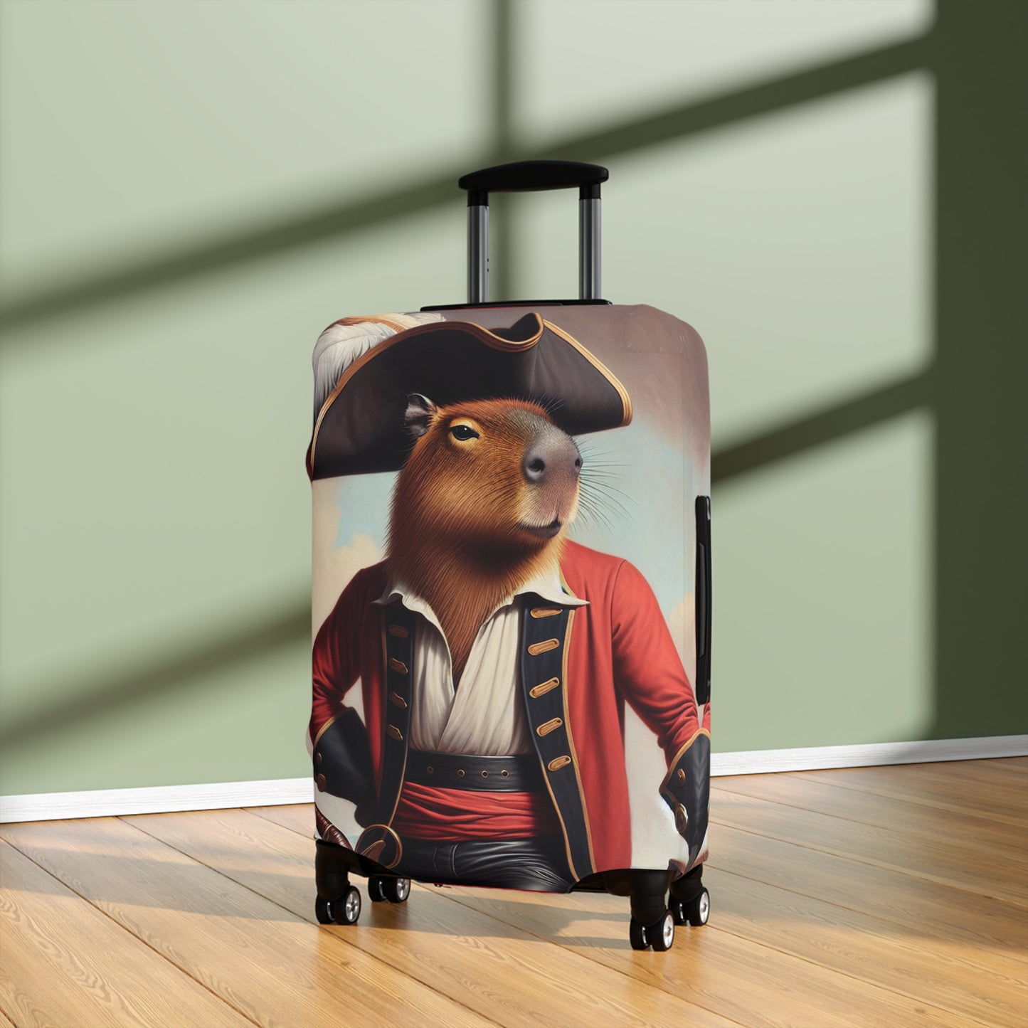 Captain Capybara Luggage Cover