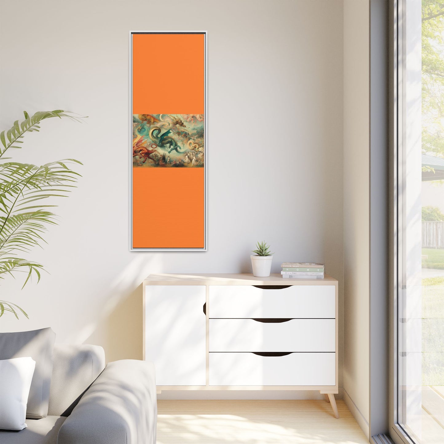 Degas Dreams of Dragons Canvas, Framed (Multi-color)