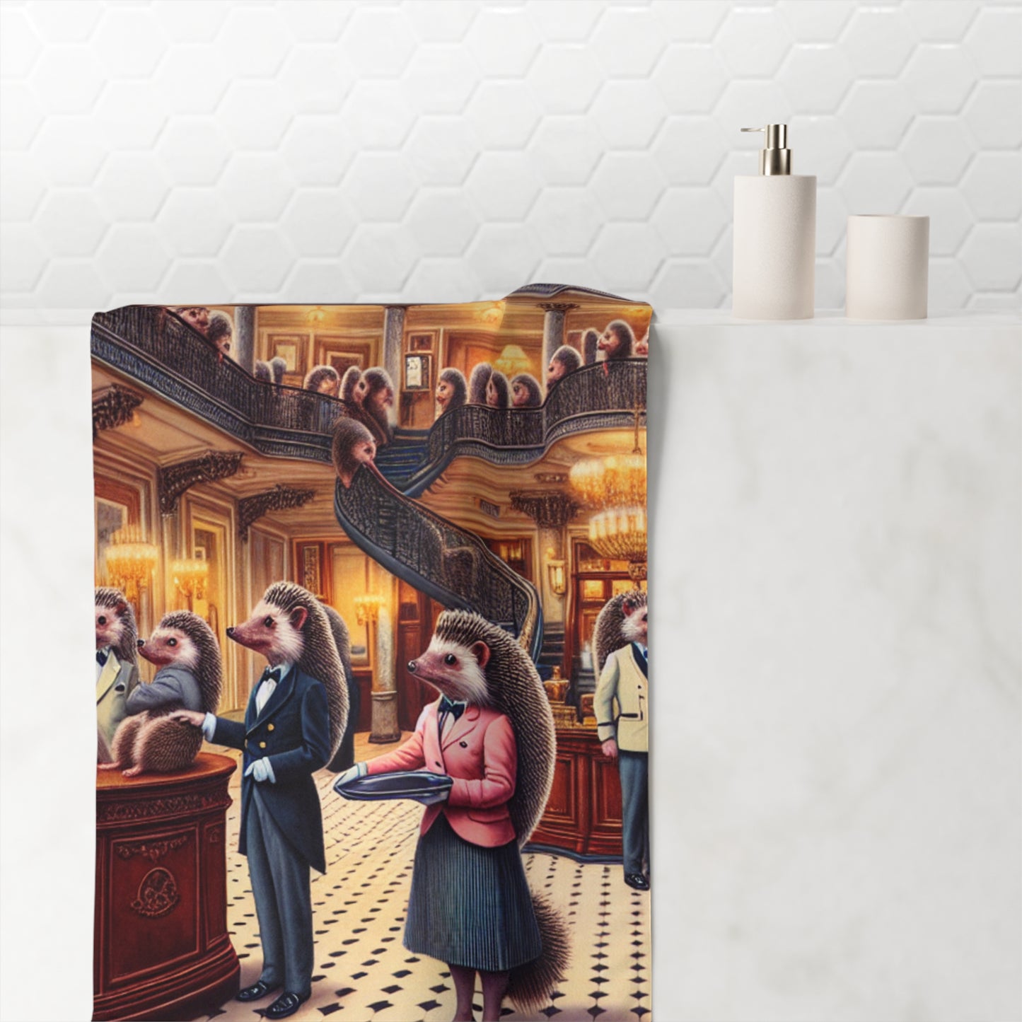 Hedgehog Hotel Towel