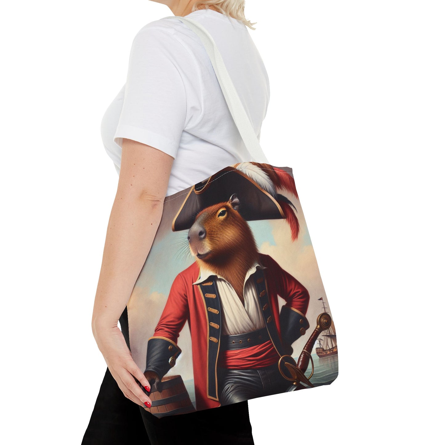 Captain Capybara Tote Bag