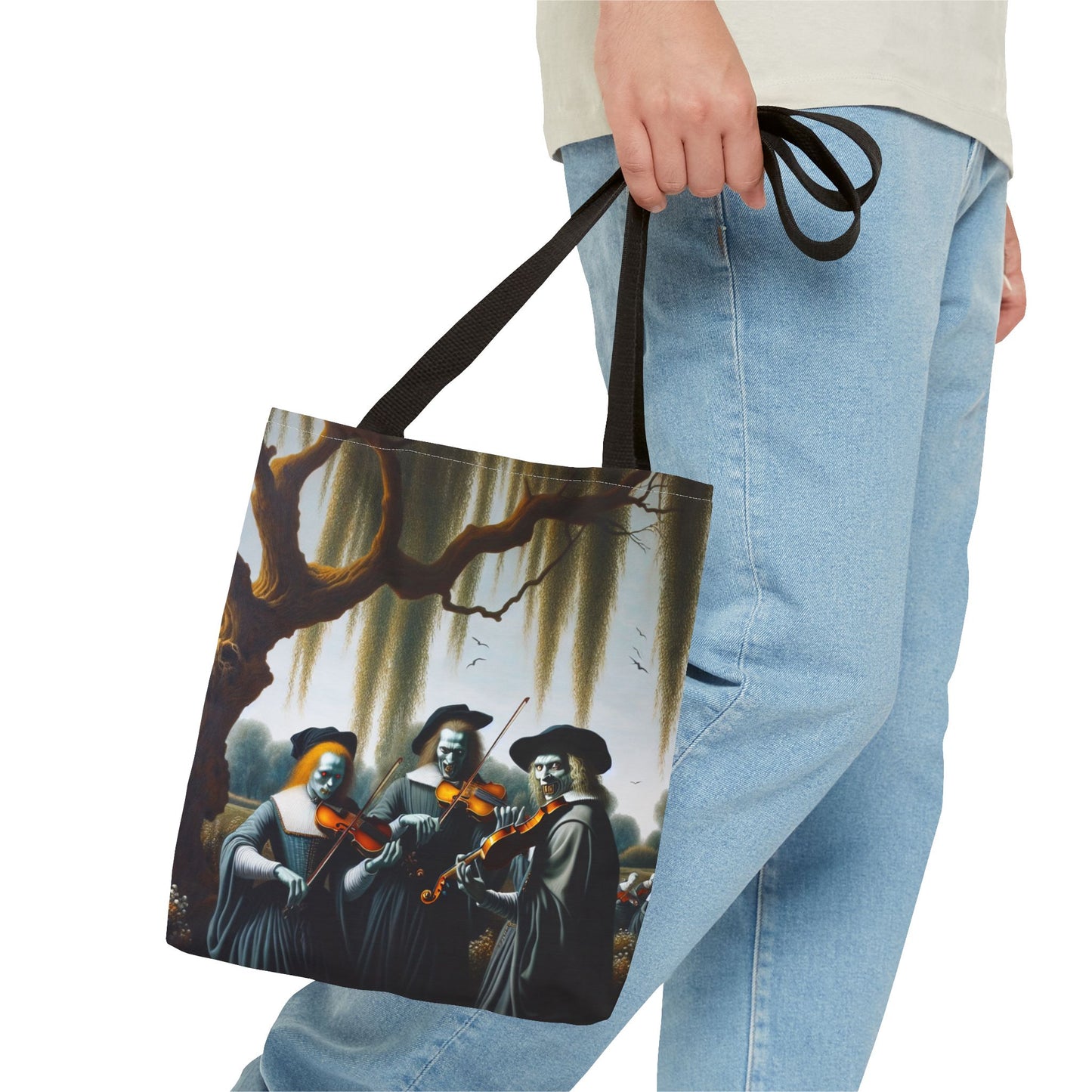 Vermeer's Vampire Violinists Tote Bag