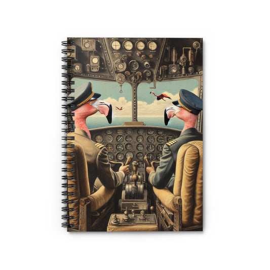 Flamingo Flight Deck Spiral Notebook