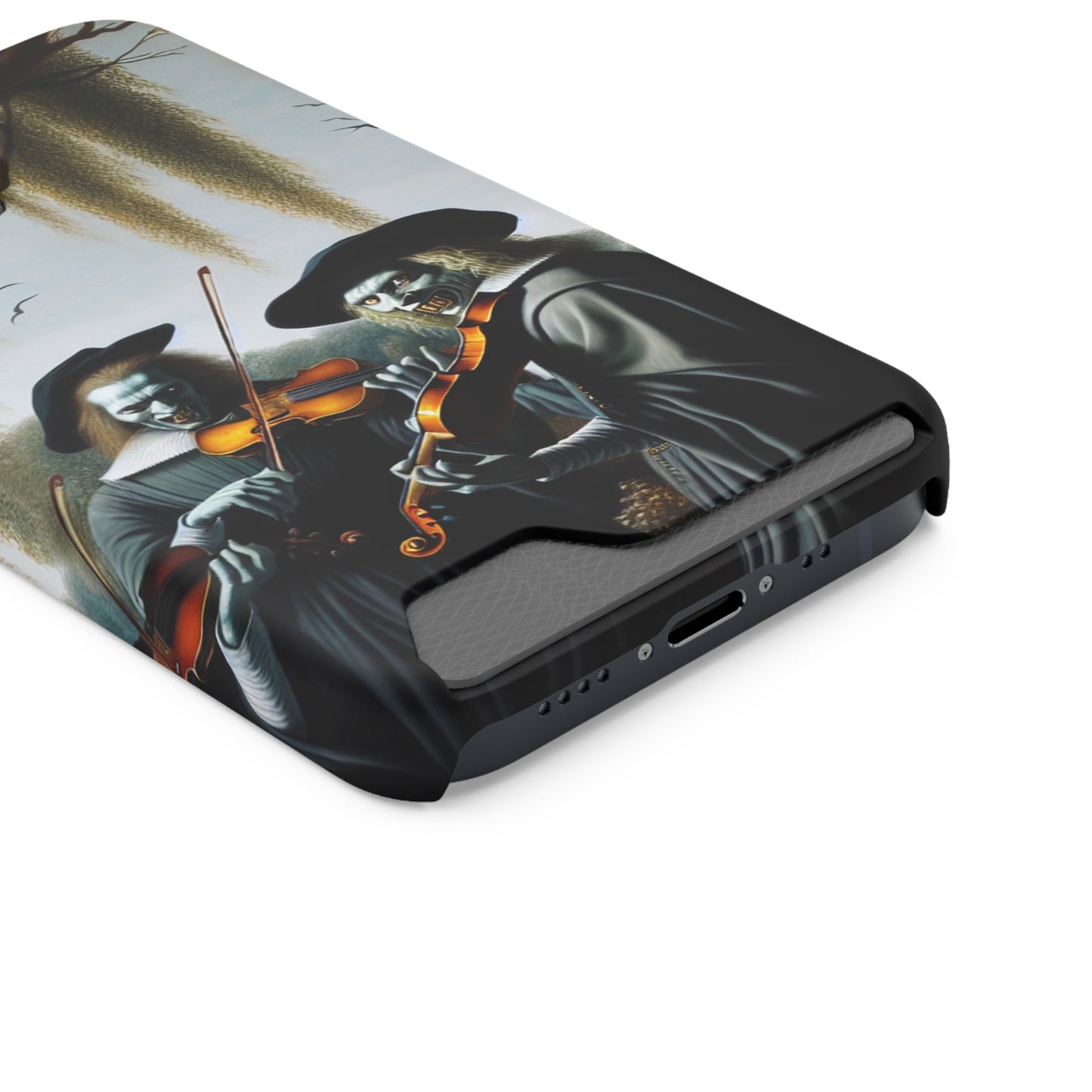 Vermeer's Vampire Violinists Phone Case with Card Holder - IPHONE