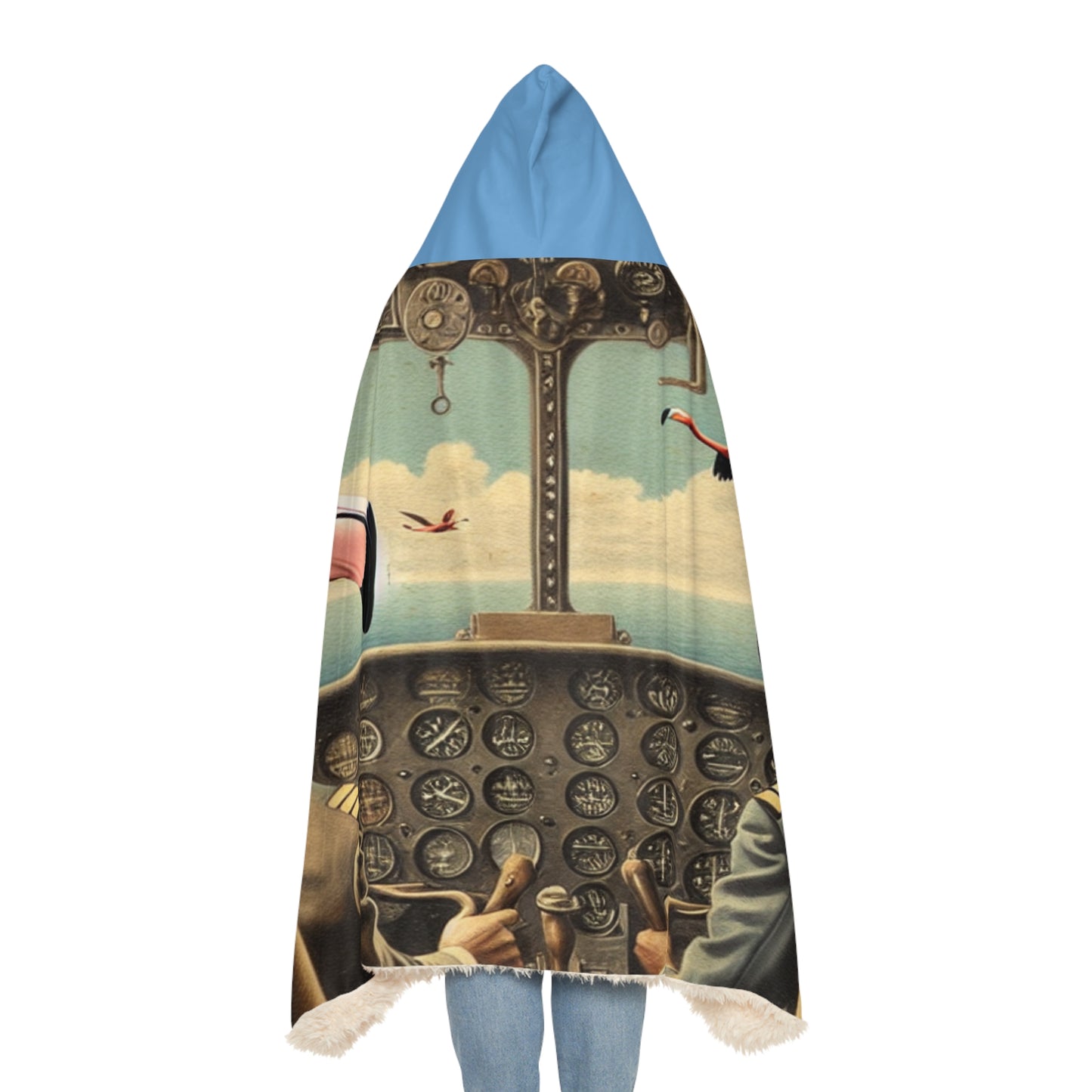 Flamingo Flight Deck Snuggle Blanket