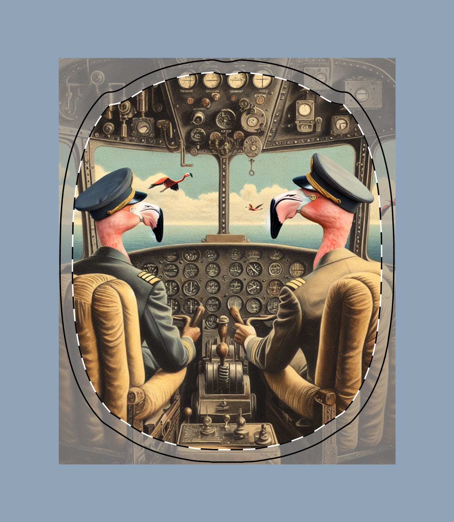 Flamingo Flight Deck AirPod Max Case