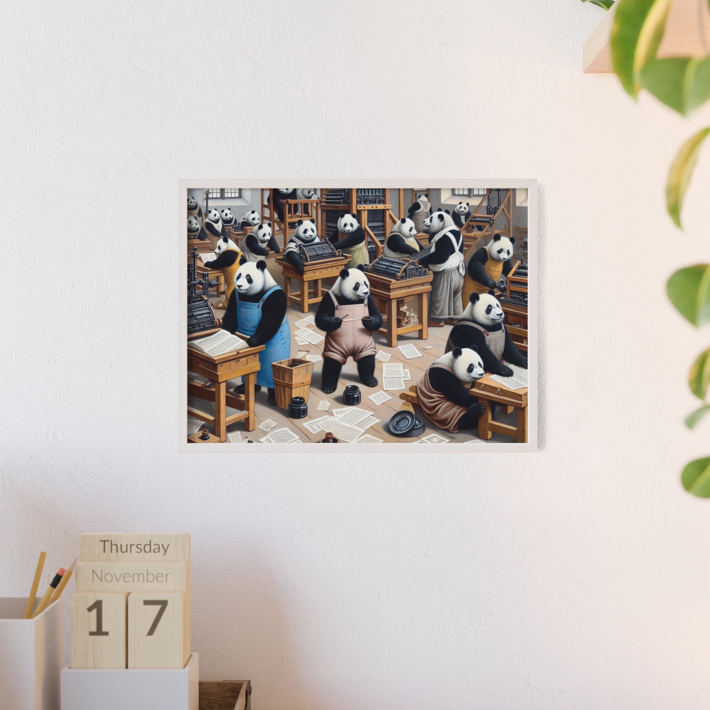 Framed Printing Pandamonium Poster