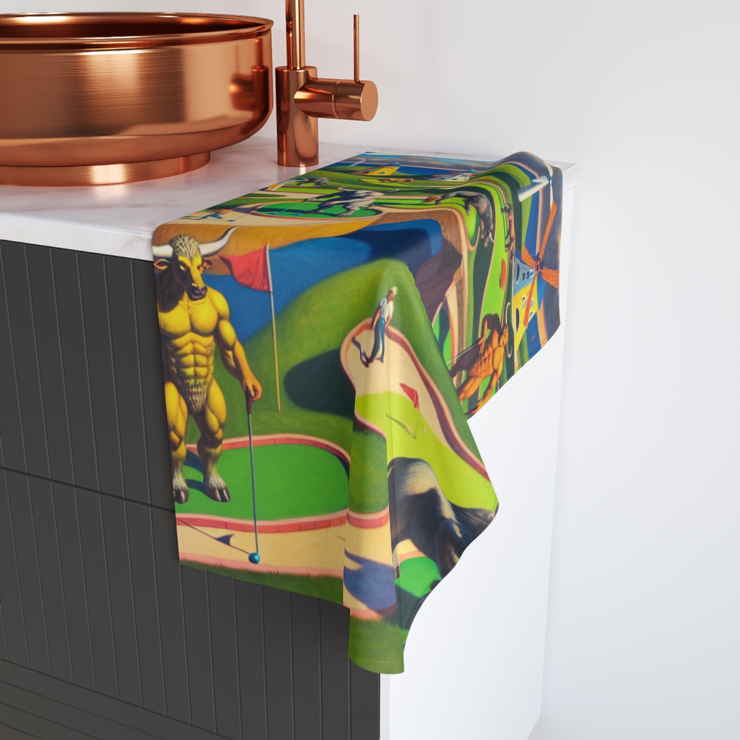 Mini-taur Golf Hand Towel