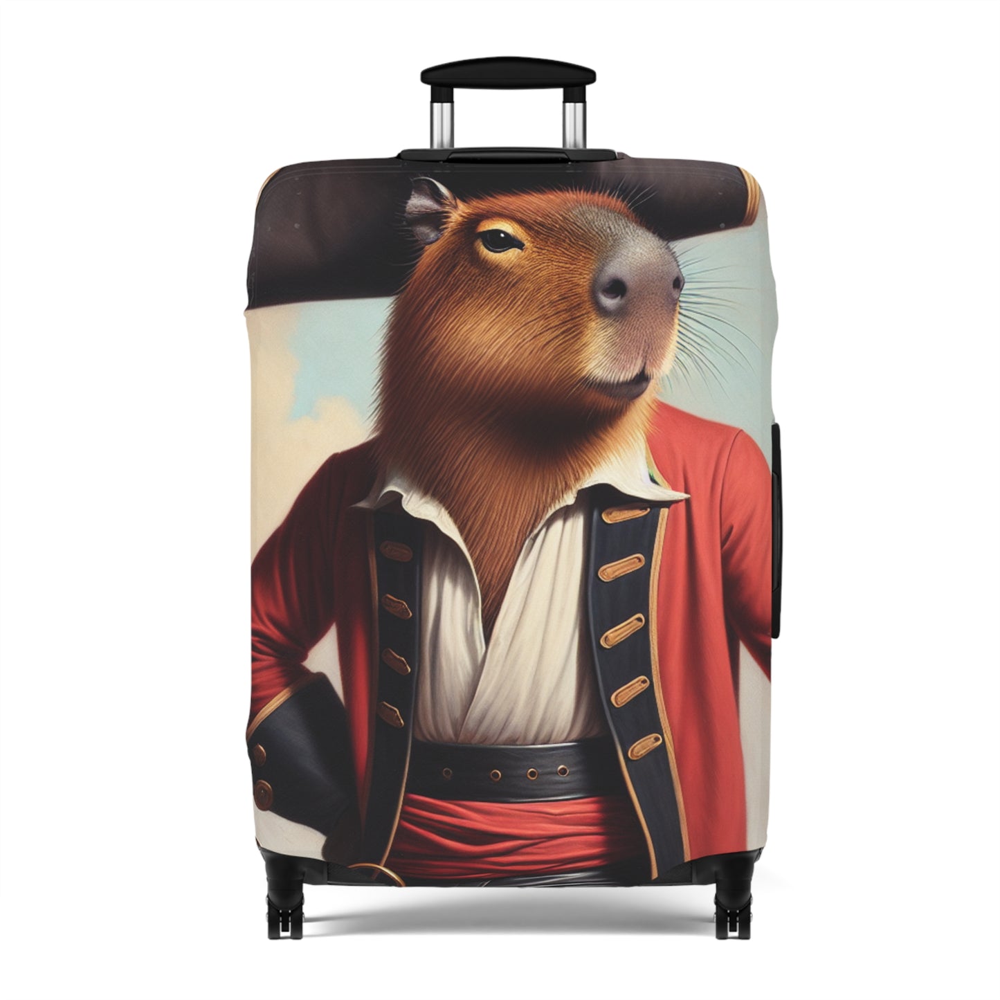 Captain Capybara Luggage Cover