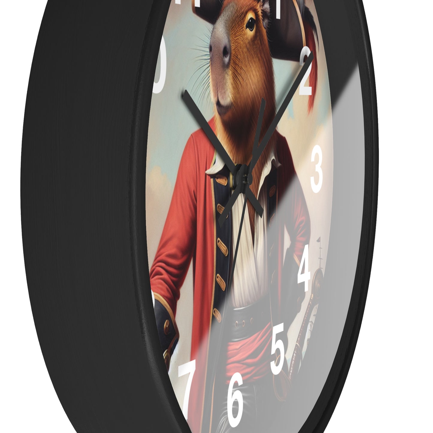 Captain Capybara Wall Clock