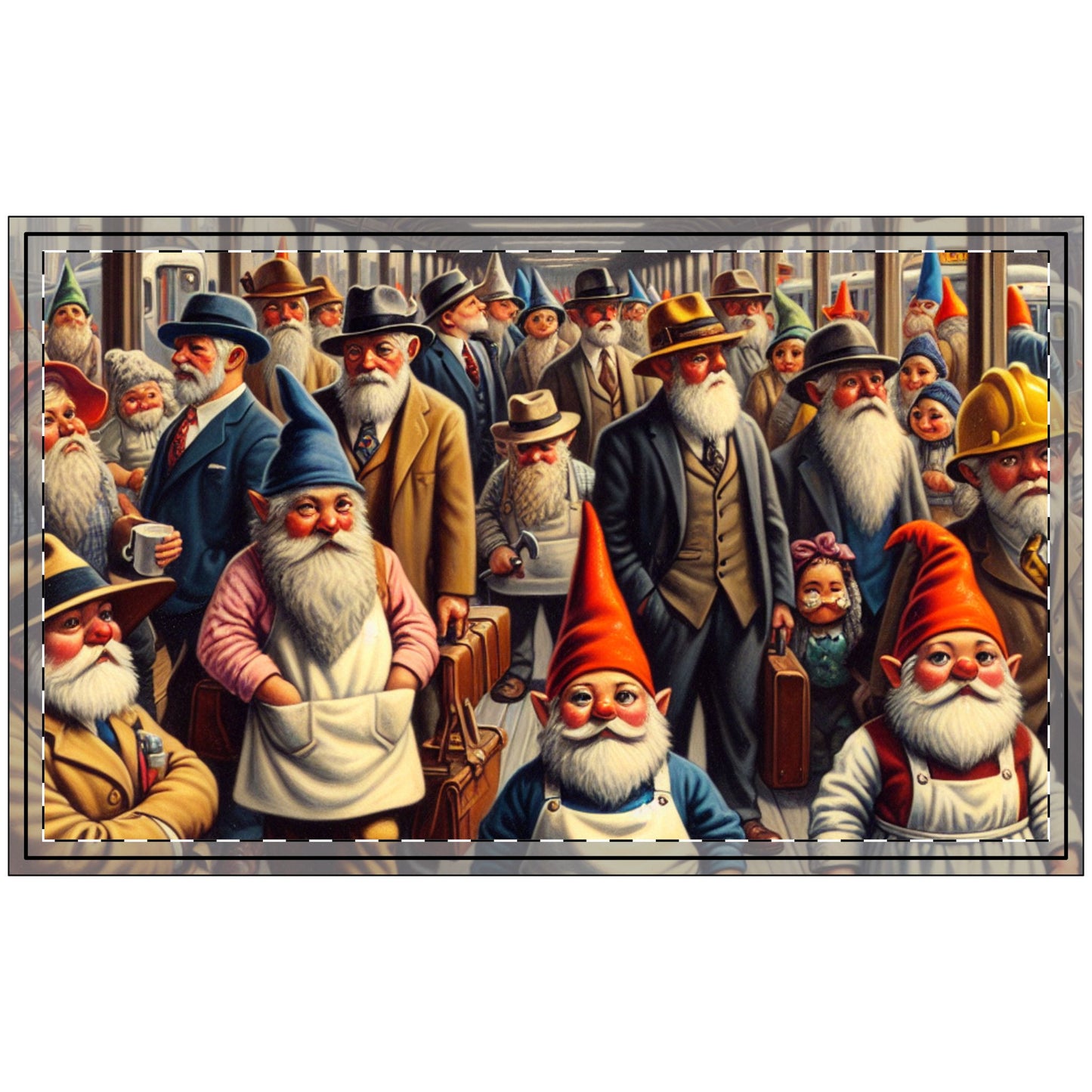 The Gnome-mute Home Polyester Doormat