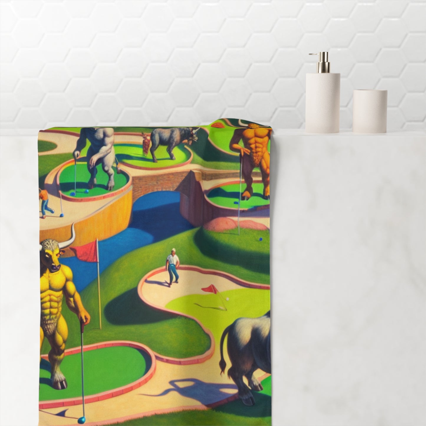 Mini-taur Golf Towel