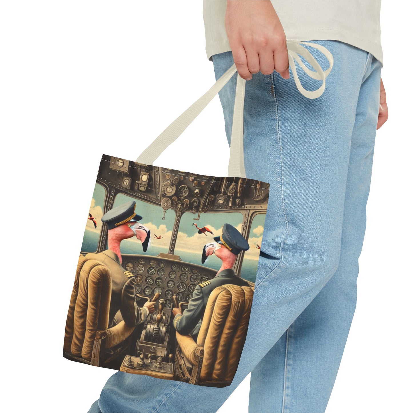Flamingo Flight Deck Tote Bag