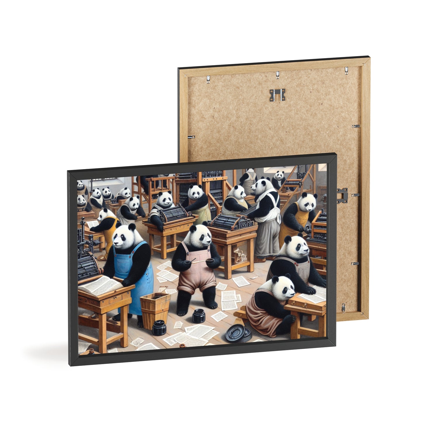 Framed Printing Pandamonium Poster