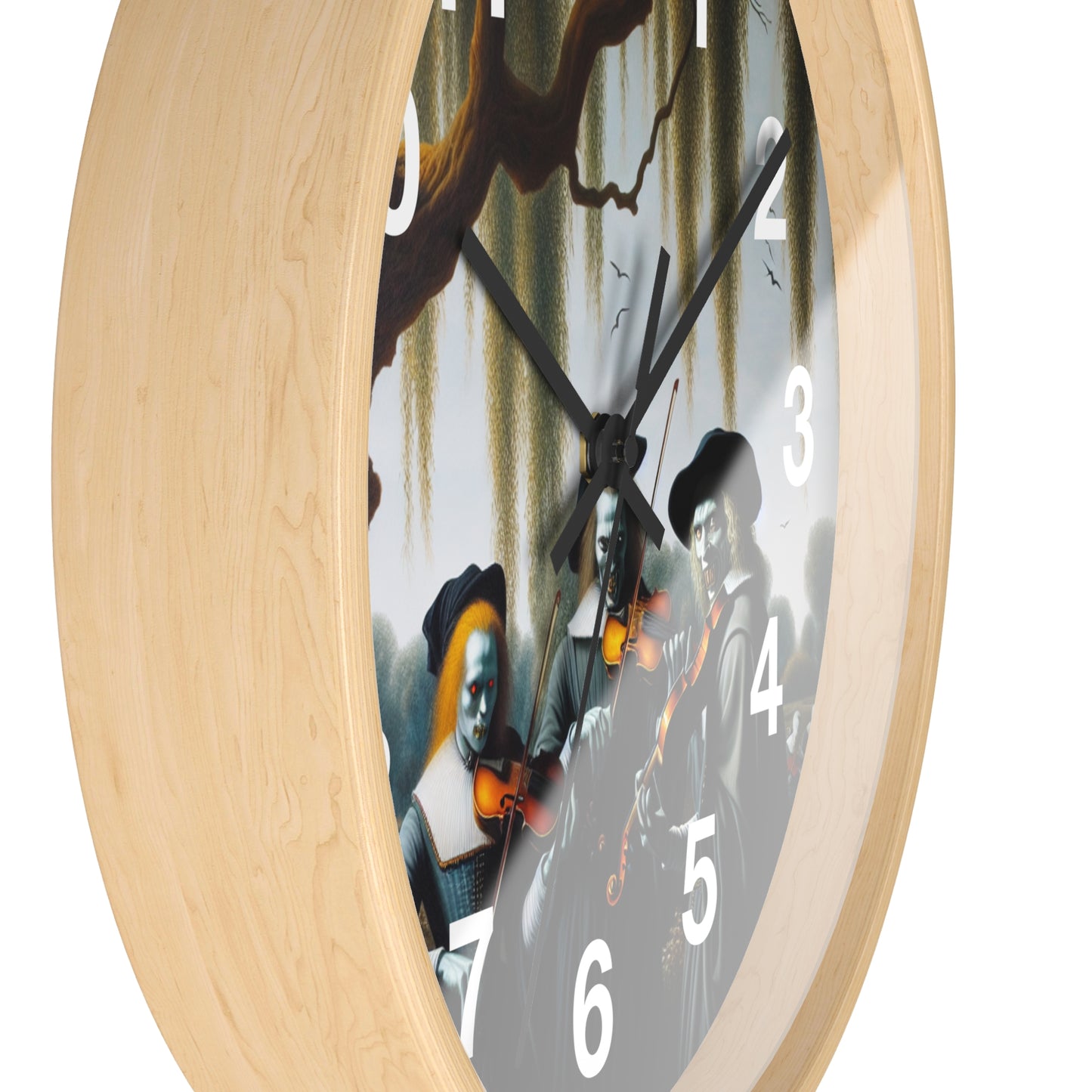 Vermeer's Vampire Violinists Wall Clock