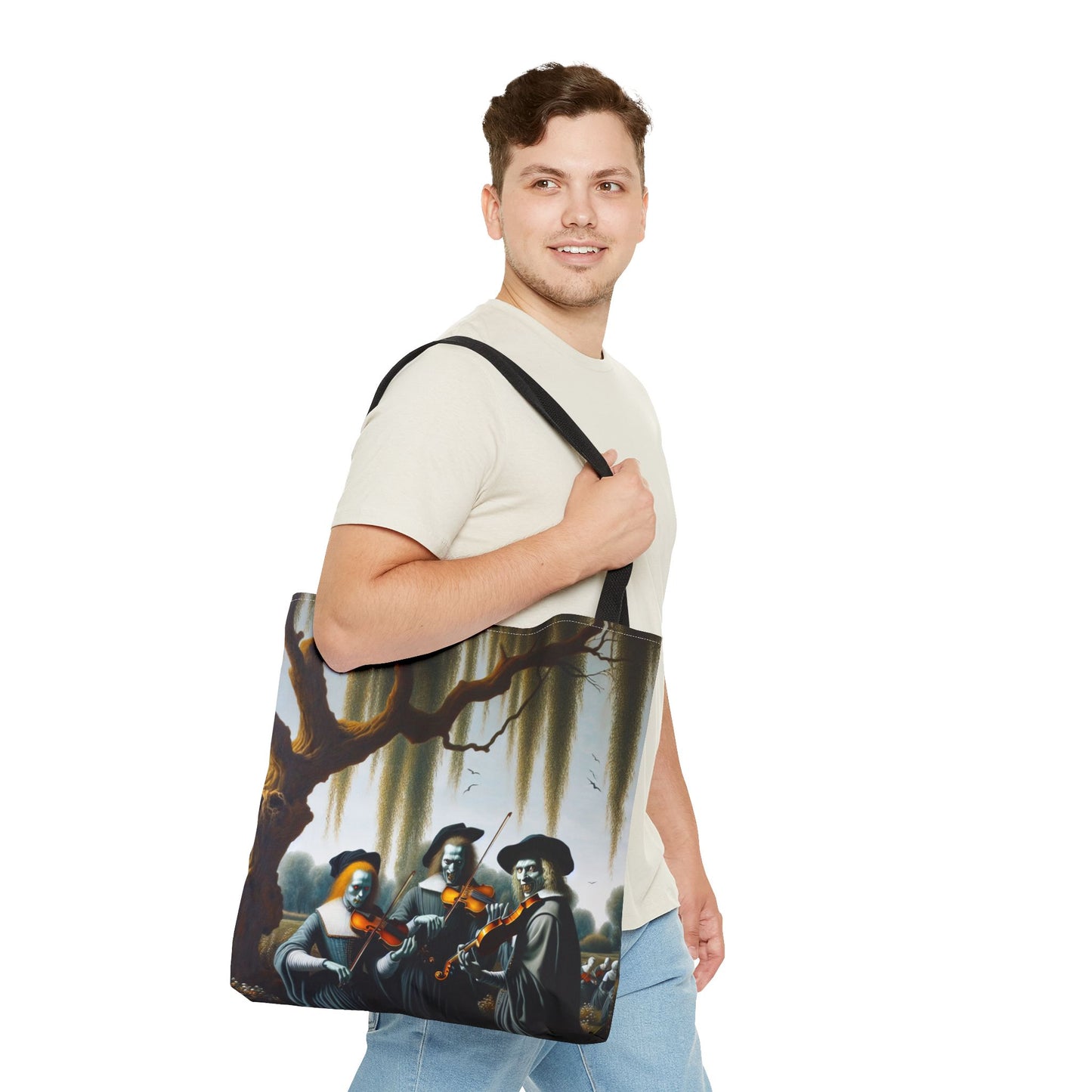 Vermeer's Vampire Violinists Tote Bag