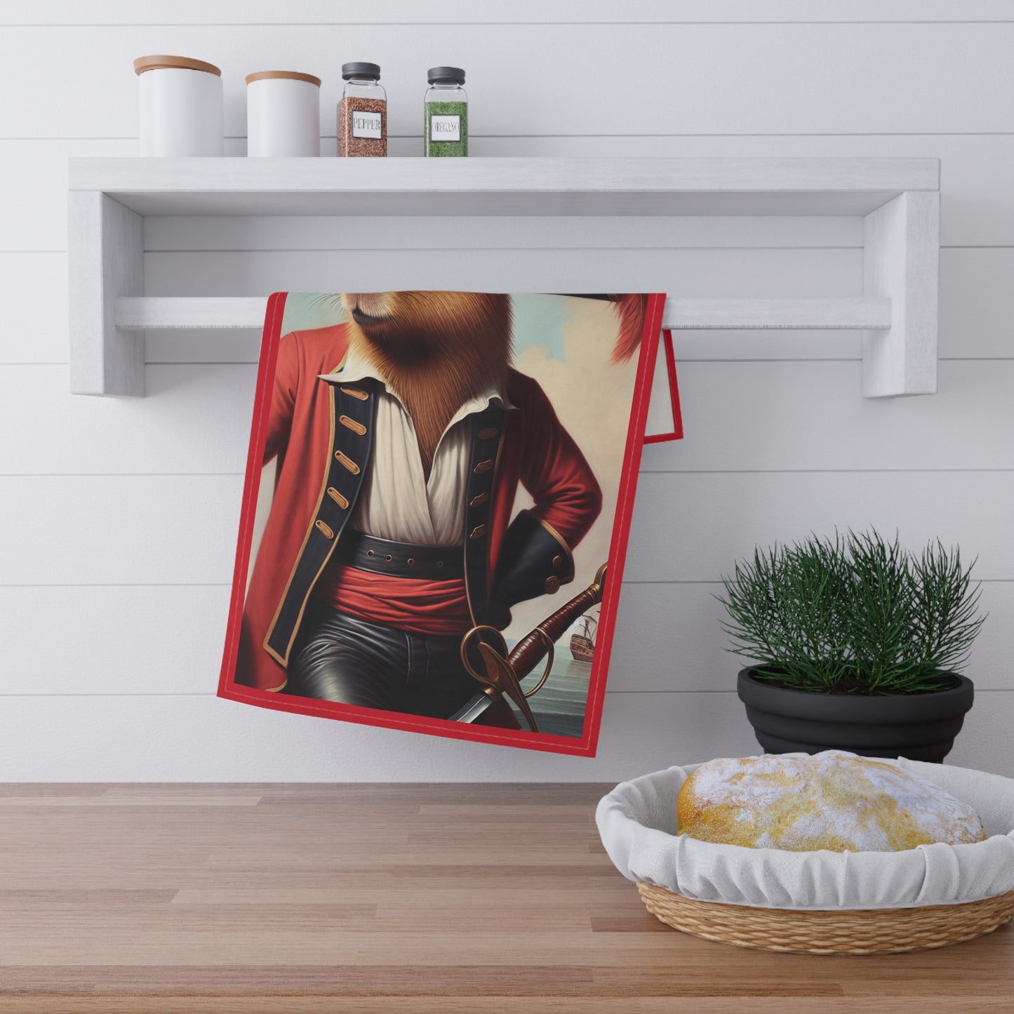 Captain Capybara Tea Towels