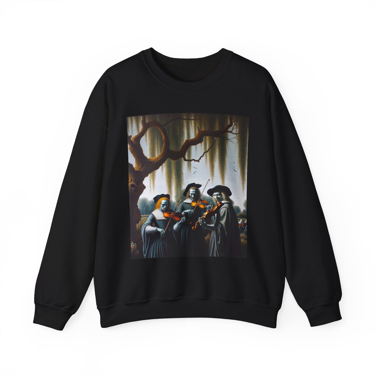 Vermeer's Vampire Violinists Crewneck Sweatshirt