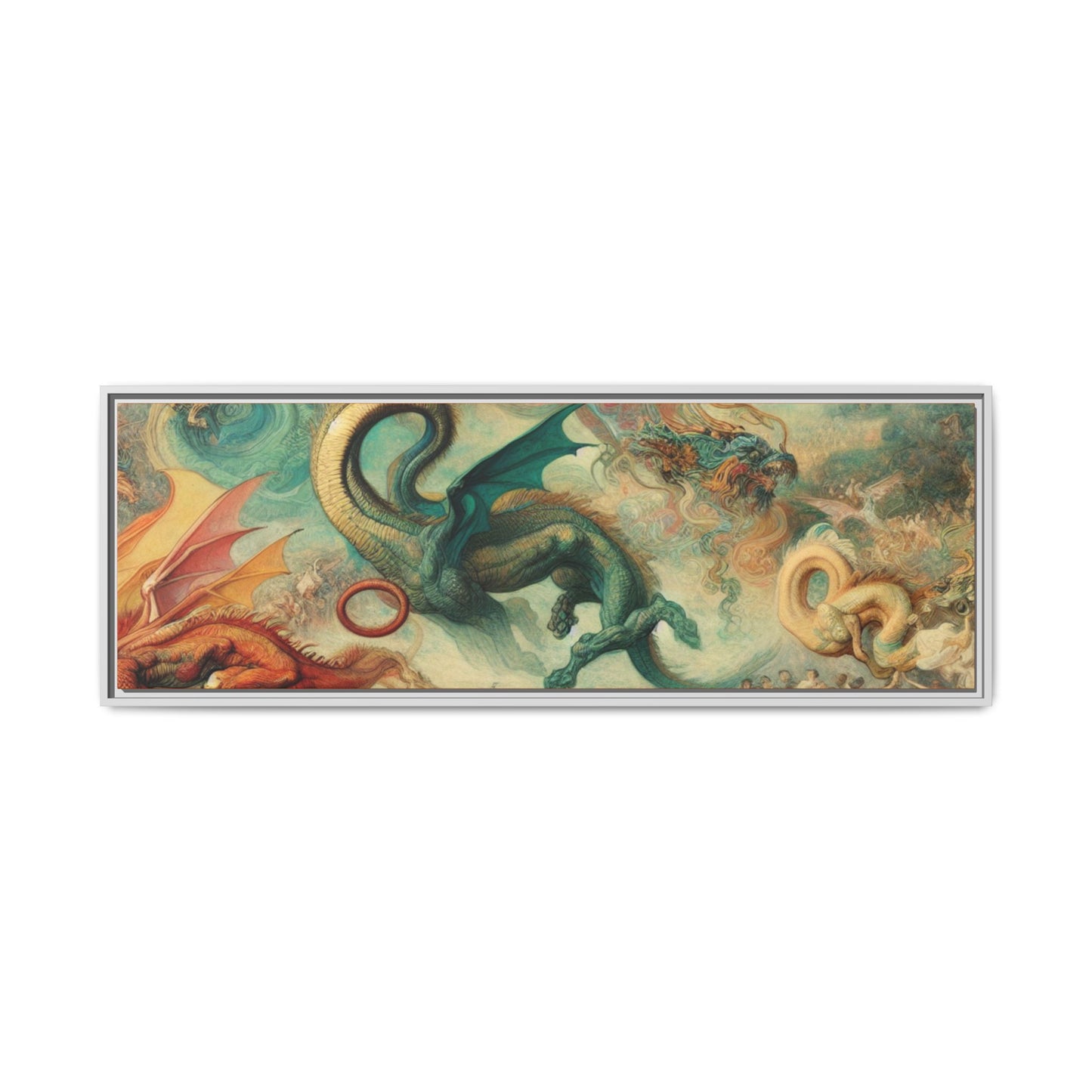 Degas Dreams of Dragons Canvas, Framed (Multi-color)