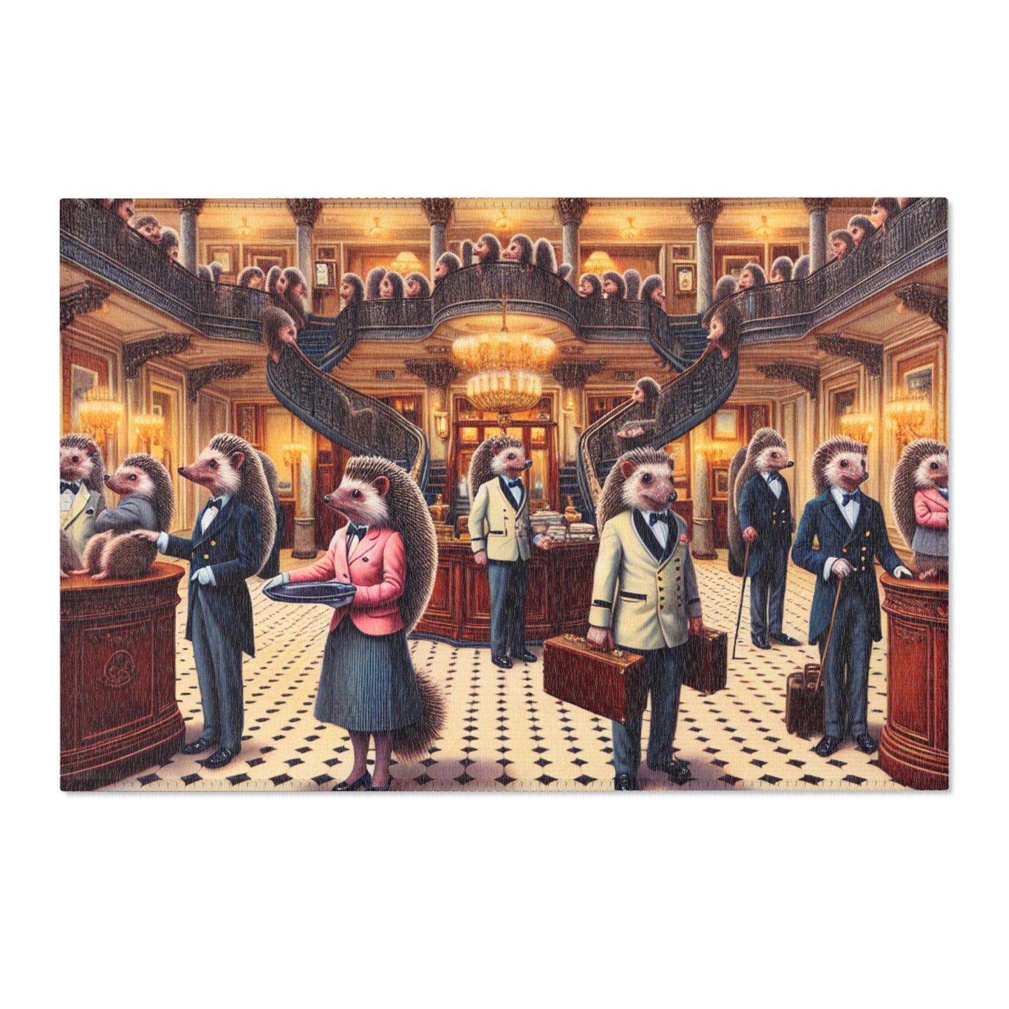 Hedgehog Hotel Area Rug - HORIZONTAL