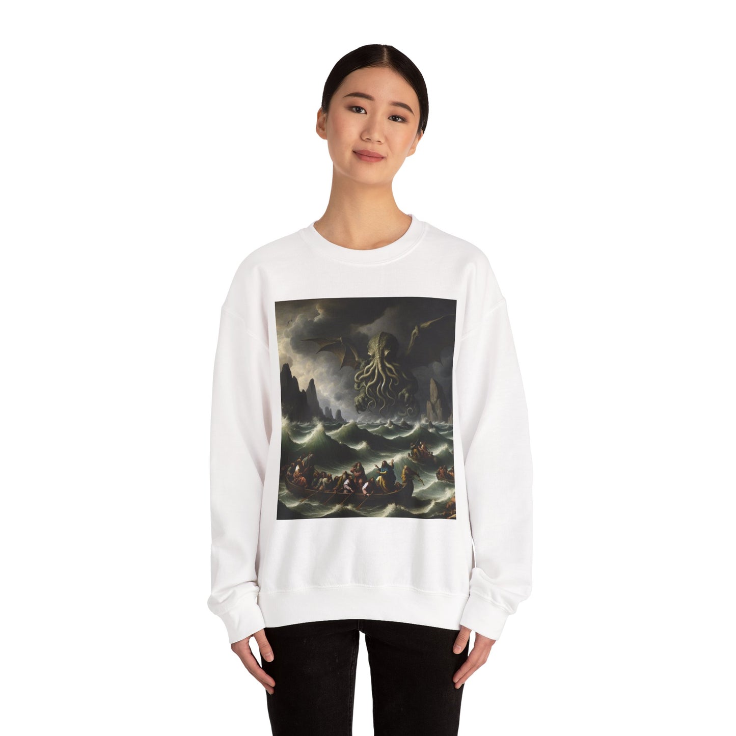 Cthulhu in the Storm Crewneck Sweatshirt