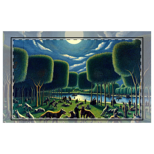 Werewolves at the Waterfront Microfiber Pillowcase