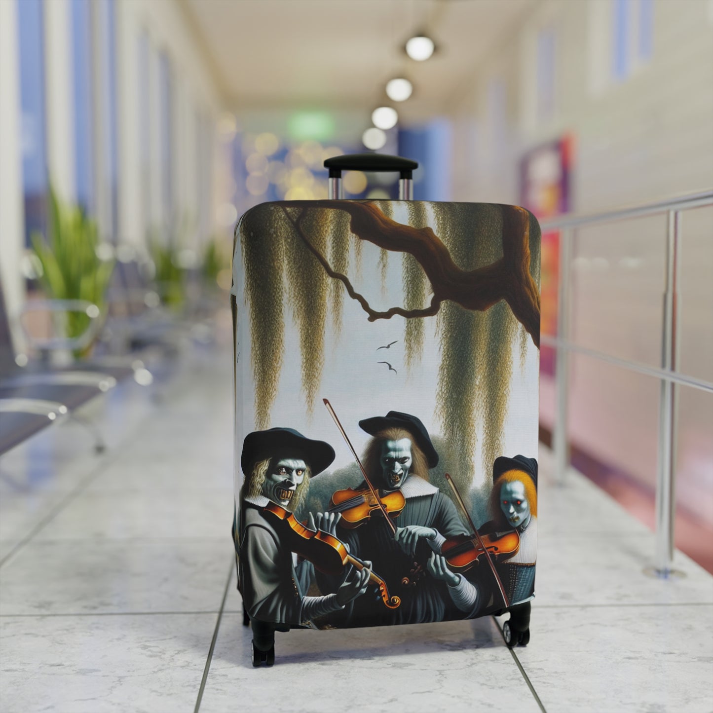 Vermeer's Vampire Violinists Luggage Cover