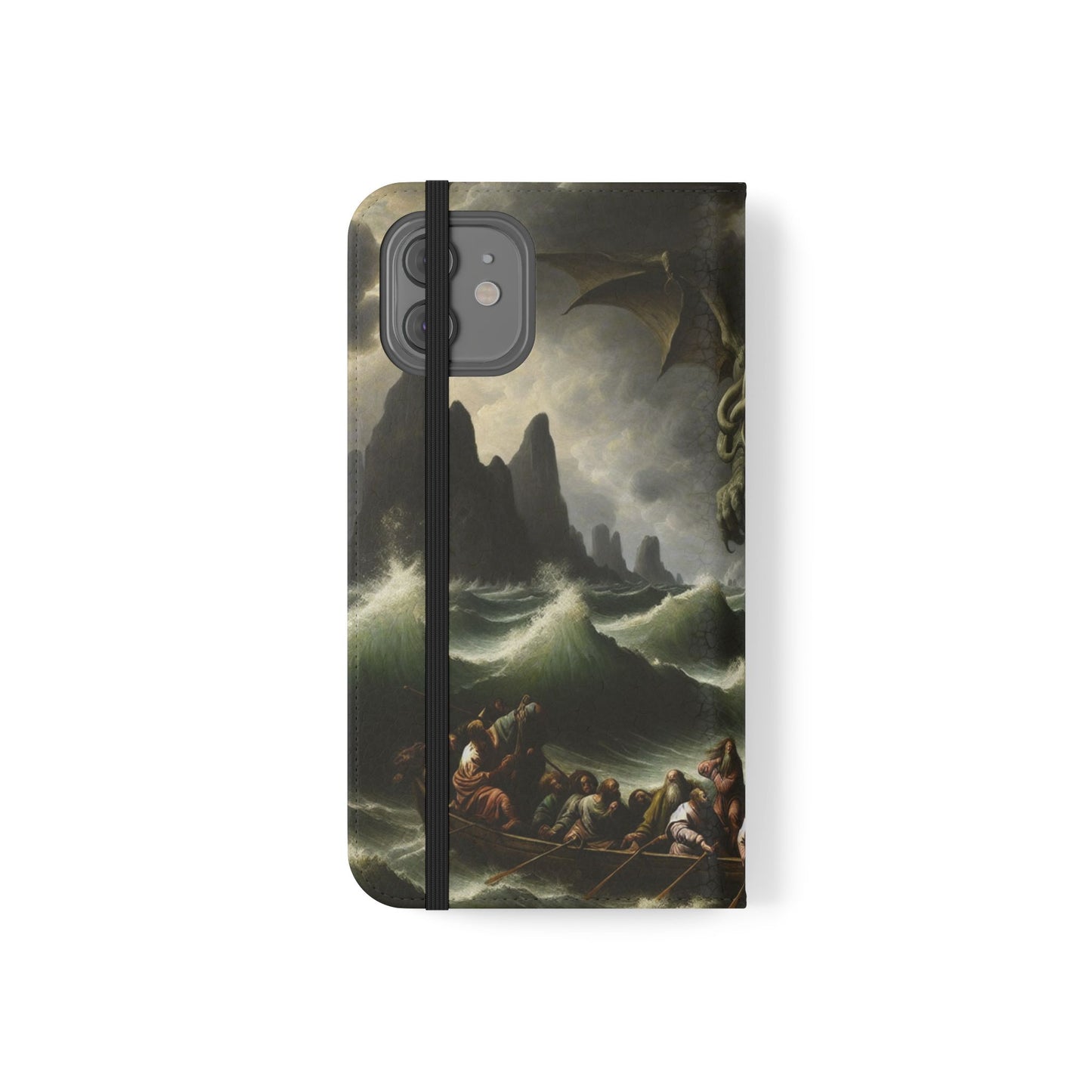 Cthulhu in the Storm Flip Cases for iPhones