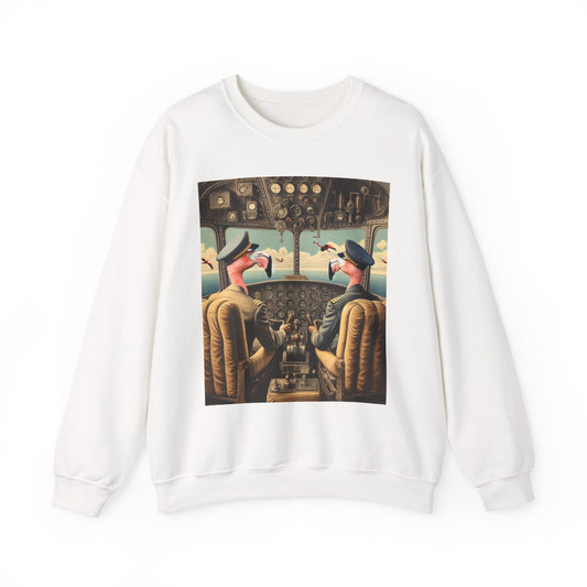 Flamingo Flight Deck Crewneck Sweatshirt