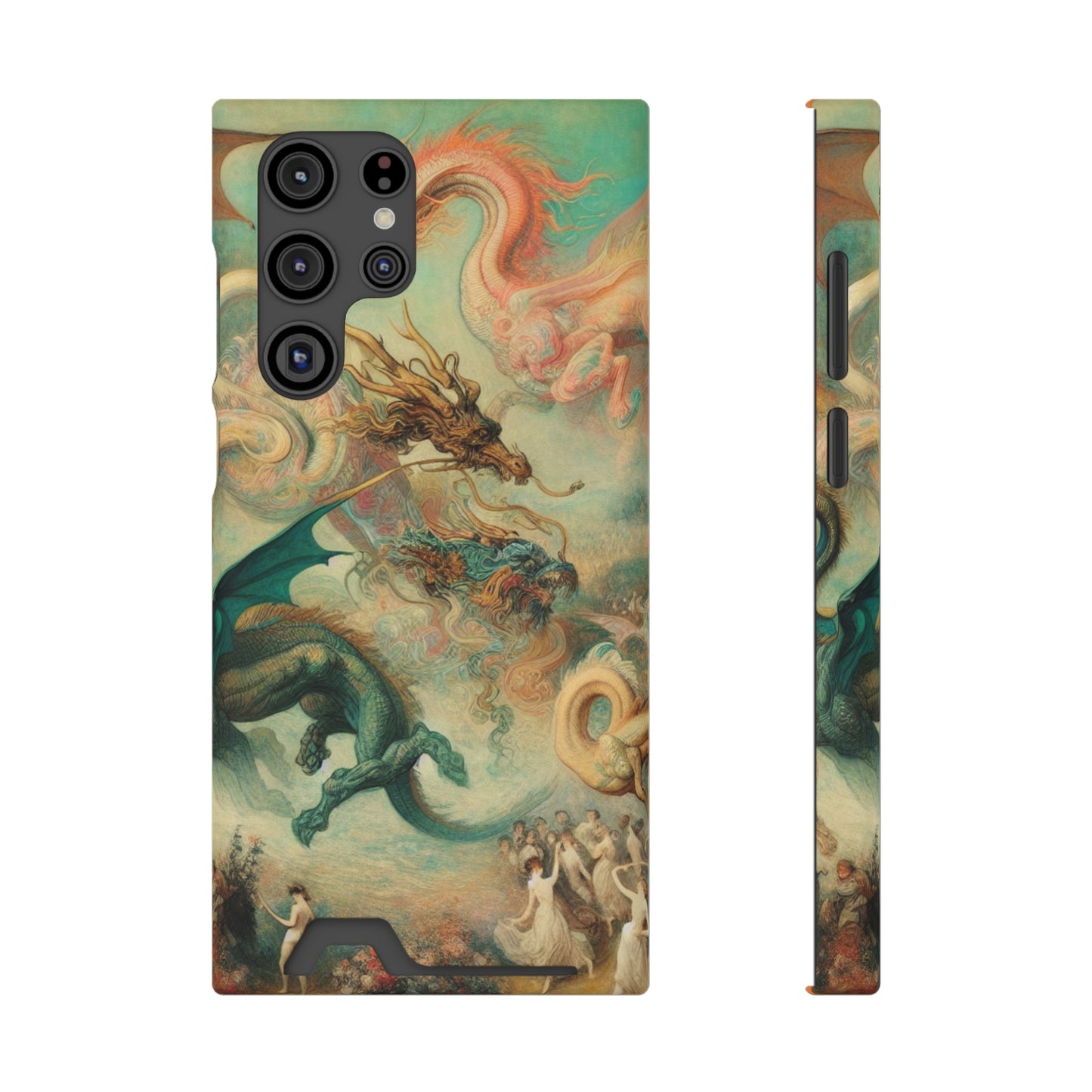 Degas Dreams of Dragons Phone Case with Card Holder - GALAXY