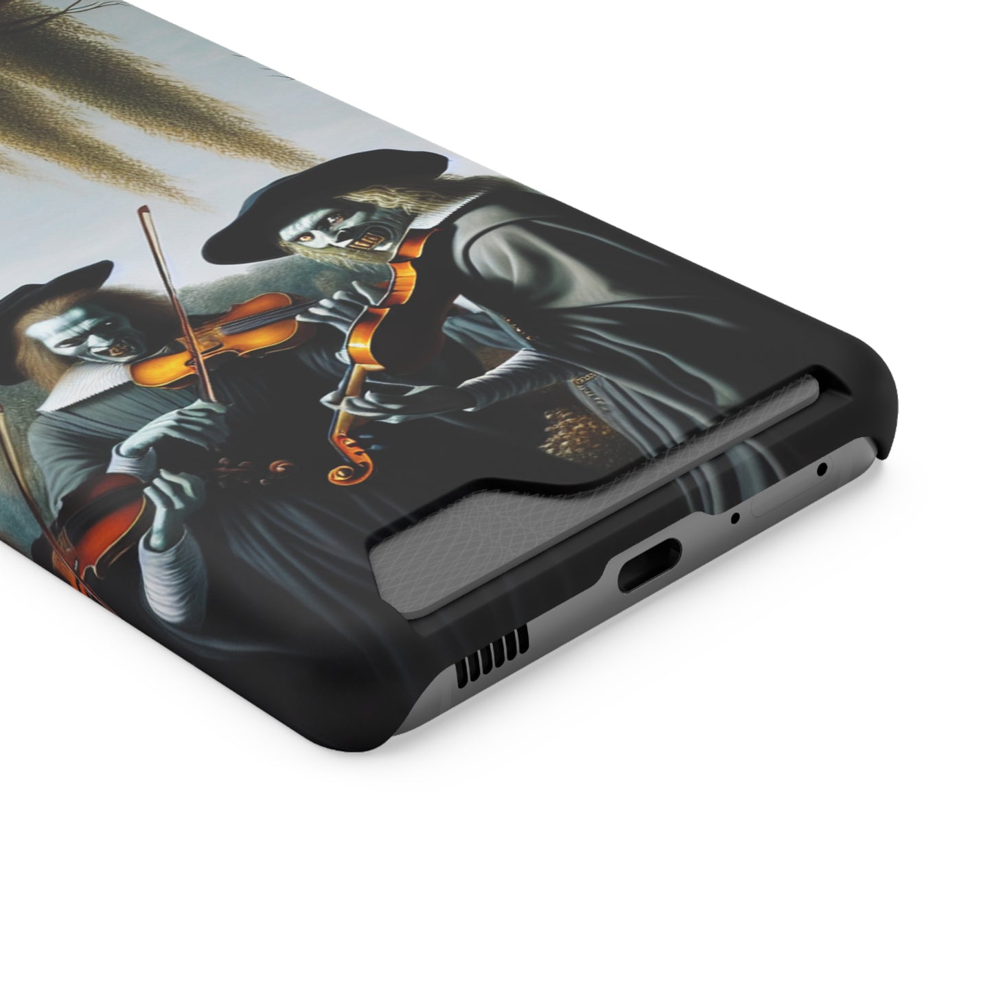 Vermeer's Vampire Violinists Phone Case with Card Holder - GALAXY