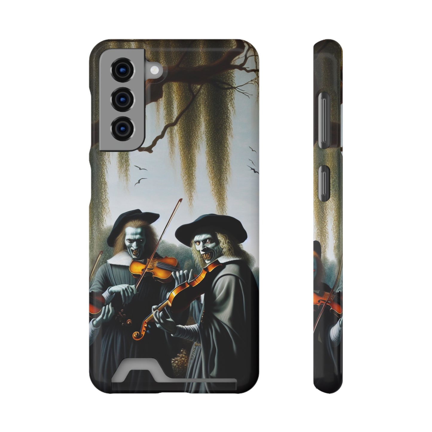 Vermeer's Vampire Violinists Phone Case with Card Holder - GALAXY