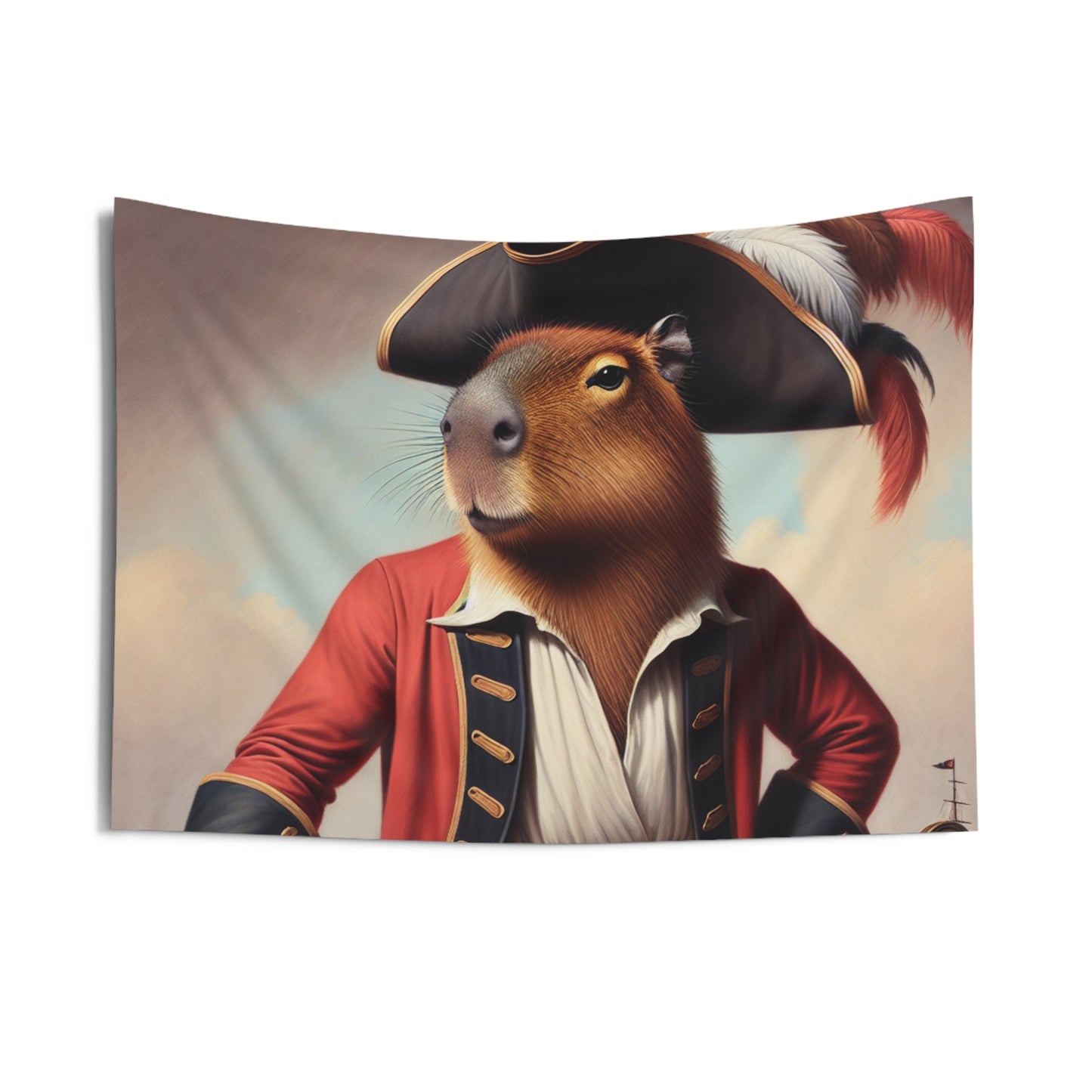 Captain Capybara Wall Tapestry