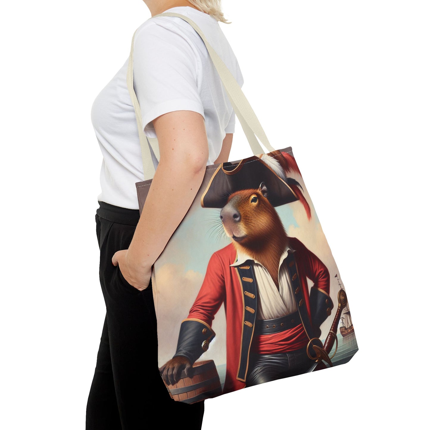 Captain Capybara Tote Bag