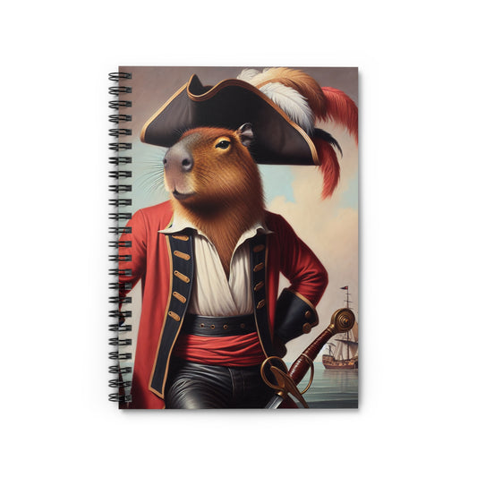 Captain Capybara Spiral Notebook