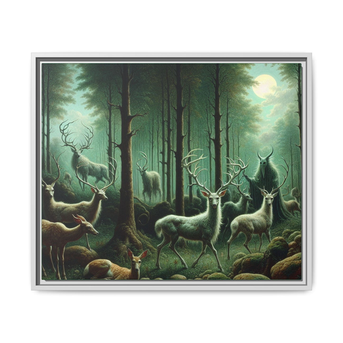Wendigo Shepherd Canvas, Framed (Multi-color)