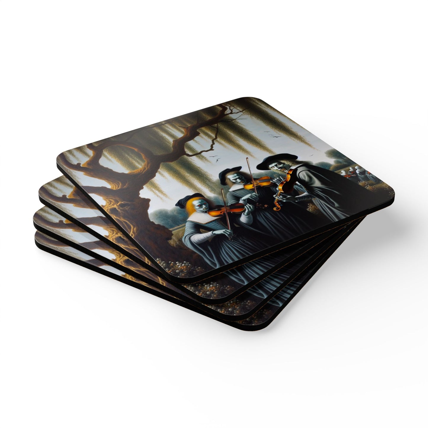 Vermeer's Vampire Violinists 4pc Coaster Set