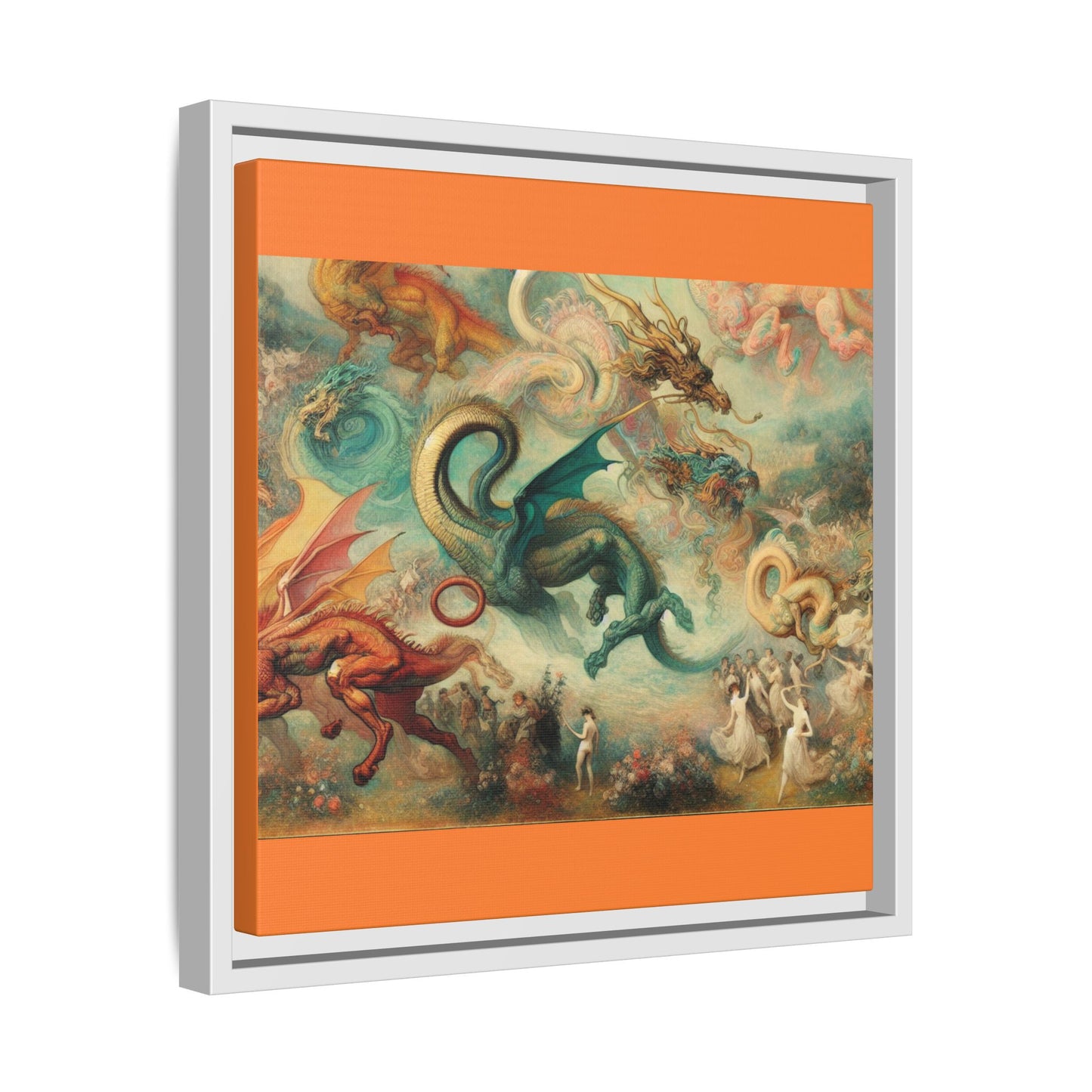 Degas Dreams of Dragons Canvas, Framed (Multi-color)
