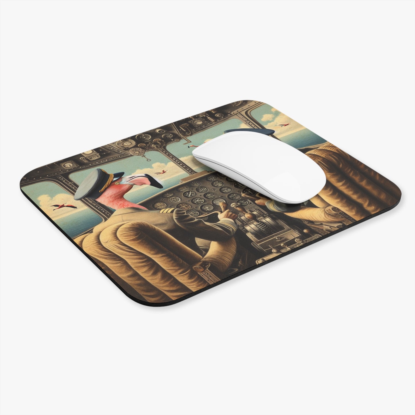 Flamingo Flight Deck Mouse Pad