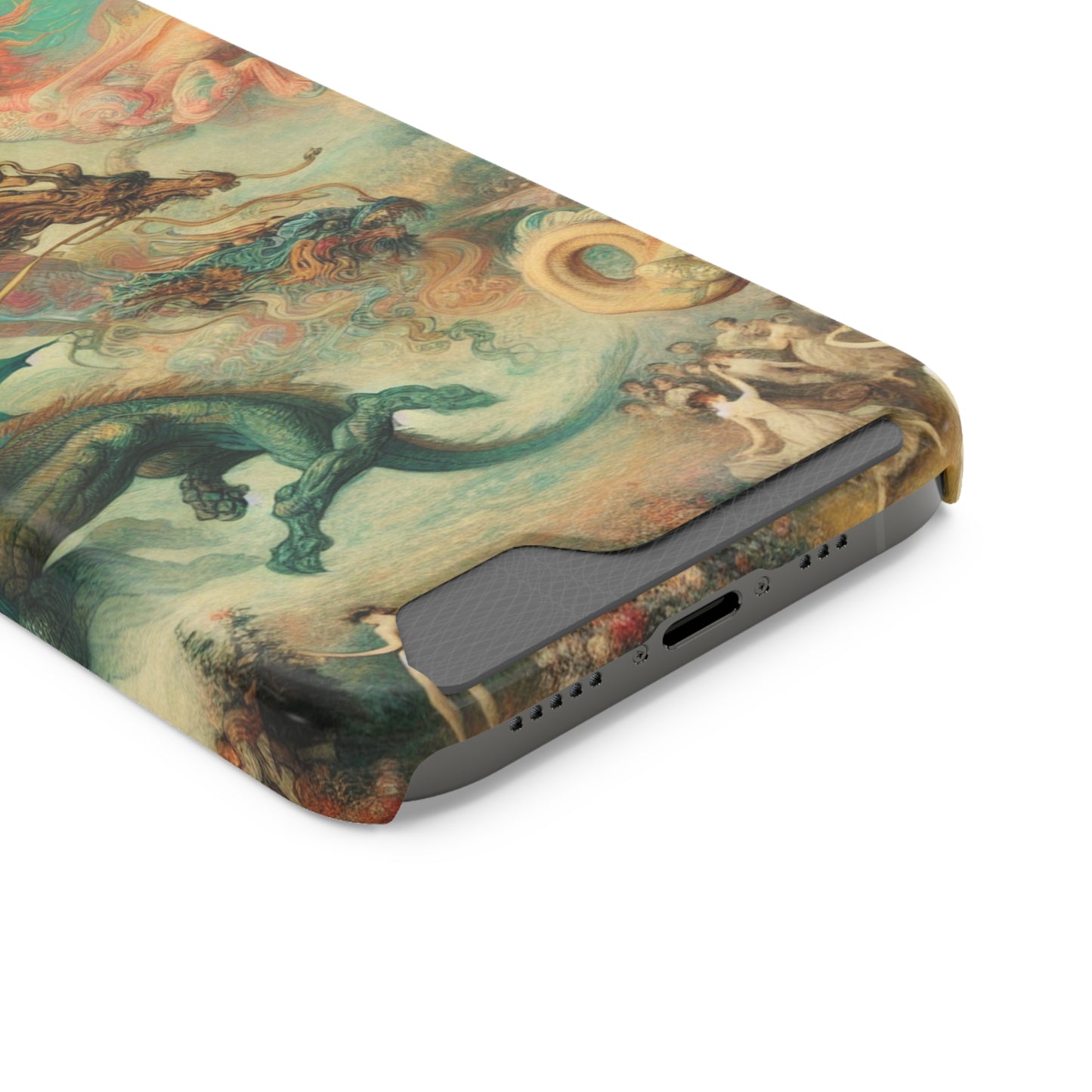 Degas Dreams of Dragons Phone Case with Card Holder - IPHONE
